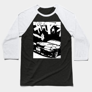 JDM Japanese Drift Racer Drifting Nissan Car Anime Manga Eurobeat Intensifies Aesthetic Baseball T-Shirt